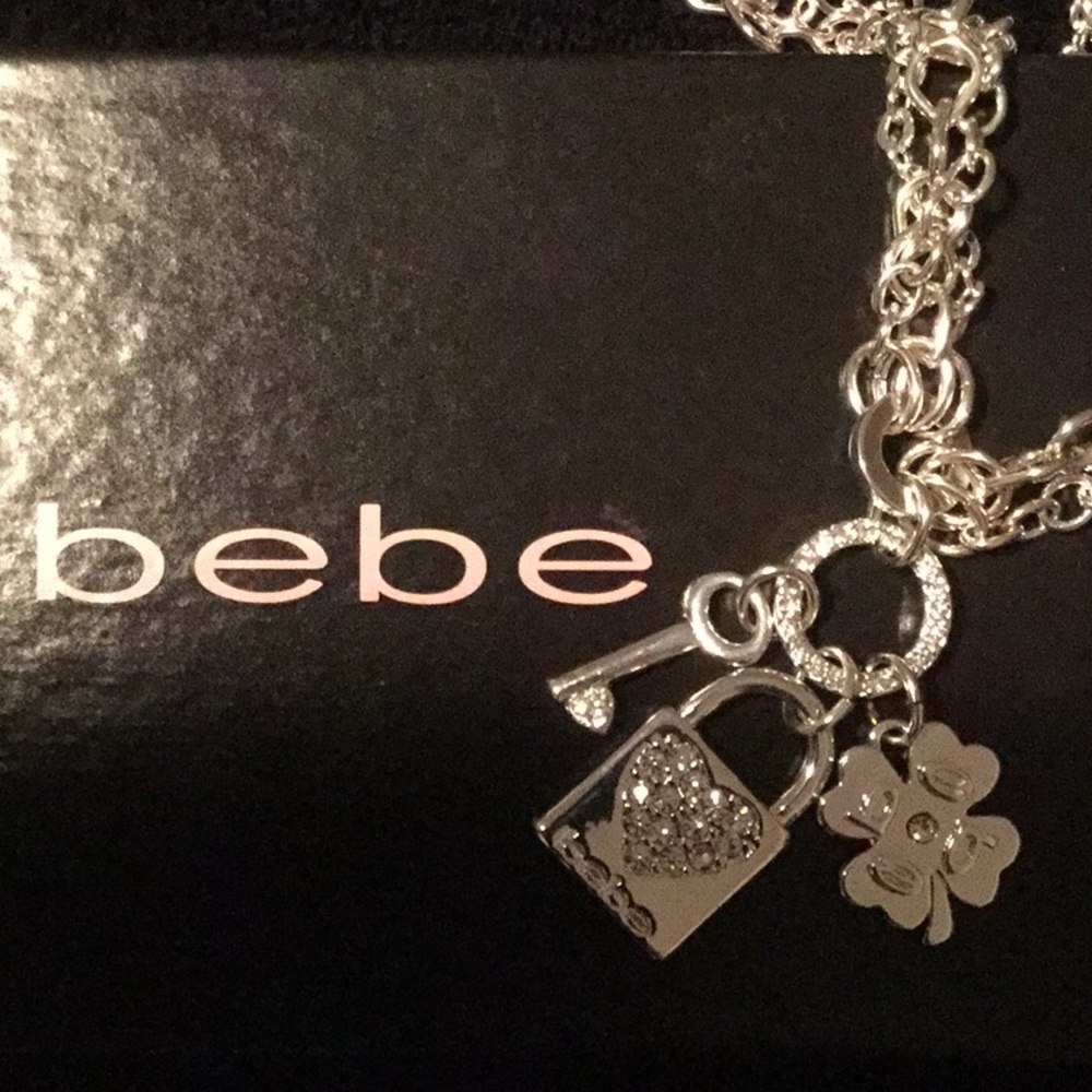 Silver Charm bebe Necklace - New with Box